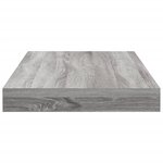 vidaXL Étagères murales 4 Pièces sonoma gris 40x10x1 5 cm bois ingénierie
