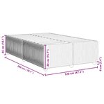 vidaXL Cadre de lit sans matelas gris clair 120x200 cm tissu