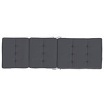 vidaXL Coussins de chaise longue lot de 2 anthracite tissu oxford