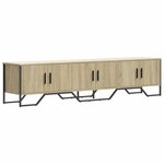 vidaXL Meuble TV chêne sonoma 180x34x41 cm bois d'ingénierie