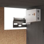 vidaXL Armoire murale Gris 100x30x35 cm Bois de pin massif