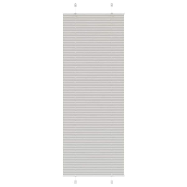 vidaXL Store plissé gris clair 70x200 cm largeur du tissu 69 4 cm