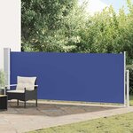 vidaXL Auvent latéral rétractable de patio 140x500 cm Bleu