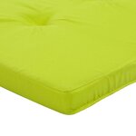 vidaXL Coussin de chaise 2 Pièces Vert vif 58 x 77 x 4.5 cm Tissu Oxford