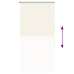 vidaXL Store enrouleur occultant blanc cassé largeur du tissu 75 7 cm