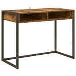 vidaXL Bureau Chêne Fumé 100 x 50 x 75 cm Bois d'ingénierie