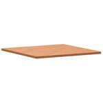 vidaXL Dessus de table 90x90x2 5 cm carré bois massif de hêtre