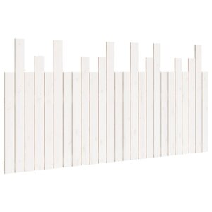 vidaXL Tête de lit murale Blanc 159 5x3x80 cm Bois massif de pin