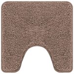 vidaXL Tapis de bain antidérapant avec découpe pour toilette Marron