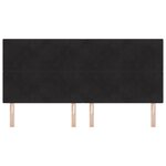 Tête de lit LED vidaXL Noire 100 cm en Velours