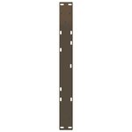 vidaXL Pieds de table basse en forme de V  2 pièces  acier naturel  60 x (30-31 3) cm