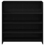 vidaXL Bureau de réception chêne noir 100x50x103 5cm bois d'ingénierie