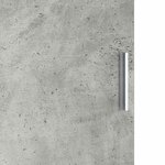 vidaXL Bureau avec rangement 2 Pièces Gris béton 102 x 50 x 124 cm