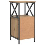 vidaXL Table de chevet chêne artisanal 34x35 5x70 cm bois d'ingénierie