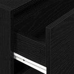 vidaXL Armoire avec 2 tiroirs chêne noir 60x31x40 cm bois d'ingénierie