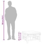 vidaXL Repose-pieds de jardin avec coussin gris foncé bambou