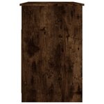 vidaXL Bureau avec tiroirs Chêne fumé 102x50x76 cm Bois d'ingénierie