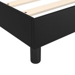 vidaXL Cadre de lit Noir 200x200 cm Similicuir