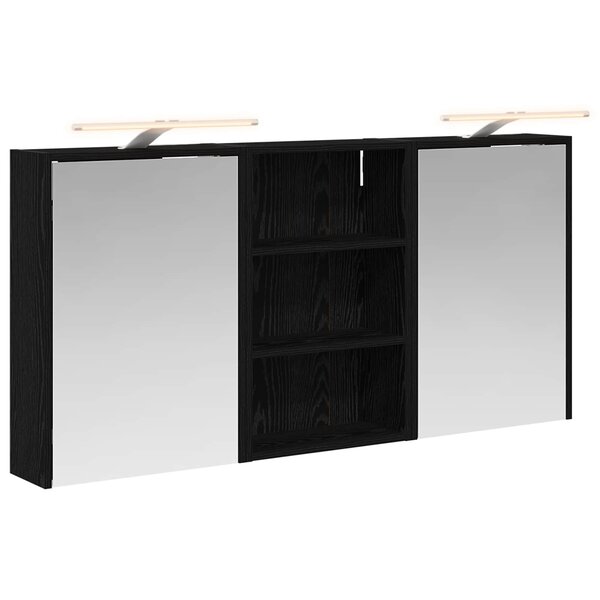 vidaXL Ensemble de Meubles de Salle de Bain 3 Pièces 126 x 16 x 62.5 cm