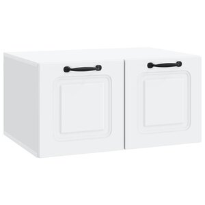 vidaXL Meuble TV mural Blanc 59 5 x 41 x 30 cm Bois d'ingénierie