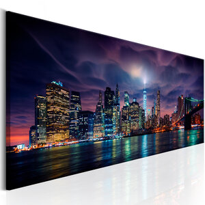 Tableau - new york: dark city l x h en cm 150x50