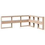 vidaXL Lit bibliothèque sans matelas 160x200 cm bois massif de pin