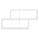 vidaXL Étagère murale Blanc 100x18x53 cm Bois d’ingénierie