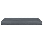 vidaXL Coussins de siège 4 Pièces Gris foncé 40 x 40 x 3 cm Velours