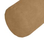 vidaXL Coussins d'accent 2 Pièces Marron Ø 15 x 40 cm