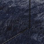 vidaXL Tapis shaggy à poils longs NAVARRA bleu marine 160x160 cm
