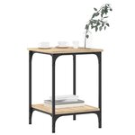 vidaXL Table basse chêne sonoma 40x40x55 cm bois d'ingénierie
