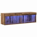 vidaXL Ensemble meuble TV Montage mural Bois Ancien 100 x 30 x 30 cm