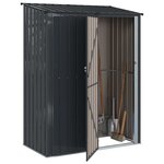 vidaXL Cabanons de jardin Anthracite 153 5 x 86 x 200 cm Métал