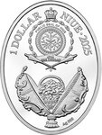 Pièce de monnaie en Argent 1 Dollar g 16.81 Millésime 2025 EASTER EGG