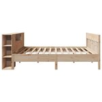vidaXL Lit bibliothèque sans matelas 200x200 cm bois massif de pin