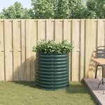 vidaXL Jardinière surélevée Vert 80 x 80 x 81 cm Acier
