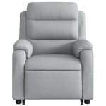 vidaXL Fauteuil inclinable Gris clair Tissu