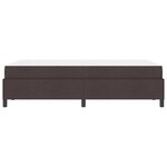 vidaXL Lit à ressorts Marron foncé 120 x 190 cm tissu