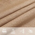vidaXL Voile d'ombrage 160 g/m² Taupe 3x6 m PEHD