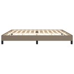 vidaXL Cadre de lit sans matelas taupe 200x200 cm tissu