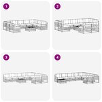 vidaXL Ensemble de canapés d'extérieur 10 pc Blanc et Beige