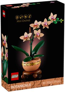 LEGO Botanicals - L'orchidée miniature - Set de construction 10343 pour adultes