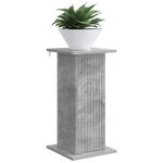 vidaXL Support de Plante Gris béton 30 5 x 30 x 60 5 cm