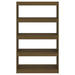 vidaXL Bibliothèque/Séparateur de pièce Marron miel 80x30x135 5 cm Pin