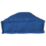 vidaXL Coussin de palette pour banc Bleu royal 200x40x8 cm Tissu Oxford