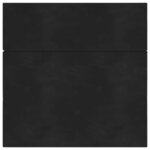 vidaXL Canapé-lit pliable 180 x 67 x 45 cm Noir