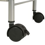 vidaXL Unité à étagères avec 3 boîtes de rangement Acier et tissu