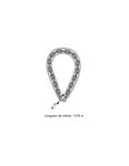 THIRARD - Chaîne acier gainé nylon Loops  vélo  moto  barrières  0.9m  noir  cadenas  2 clés