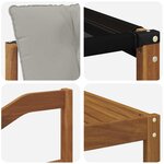 vidaXL Ensemble de canapés d'extérieur 9 pc Gris Naturel et Clair