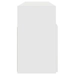 vidaXL Meuble TV avec lumières LED blanc 120x30x50 cm
